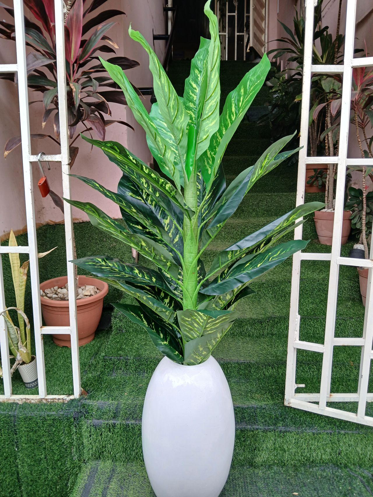 Artificial Tree In Fibre Planter Image