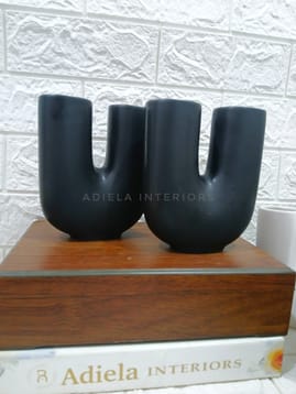 U- Shape Ceramic Vase image