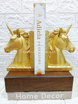 2 PCS Unicorn Ceramic Bookend/Decor image