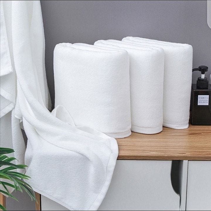 Plain white Hospitality Towel image