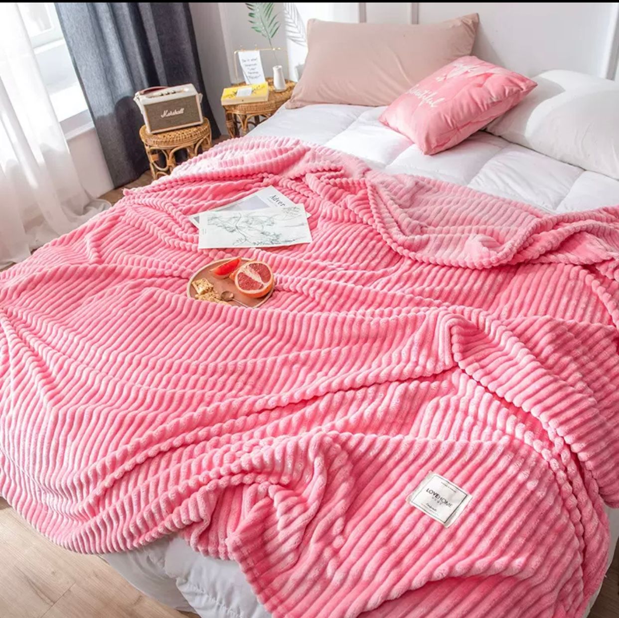 Fleece lush blanket Image