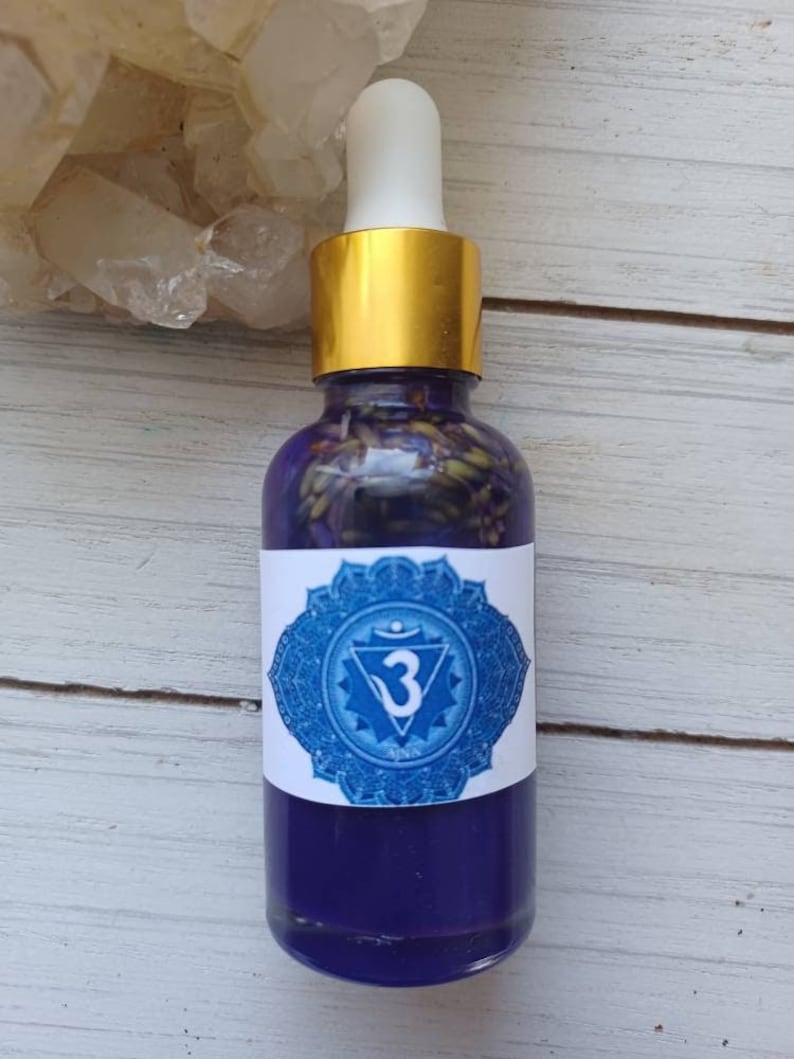 Third Eye Chakra Ritual Oil Spiritual Awakening, Intuition, Psychic Vision image