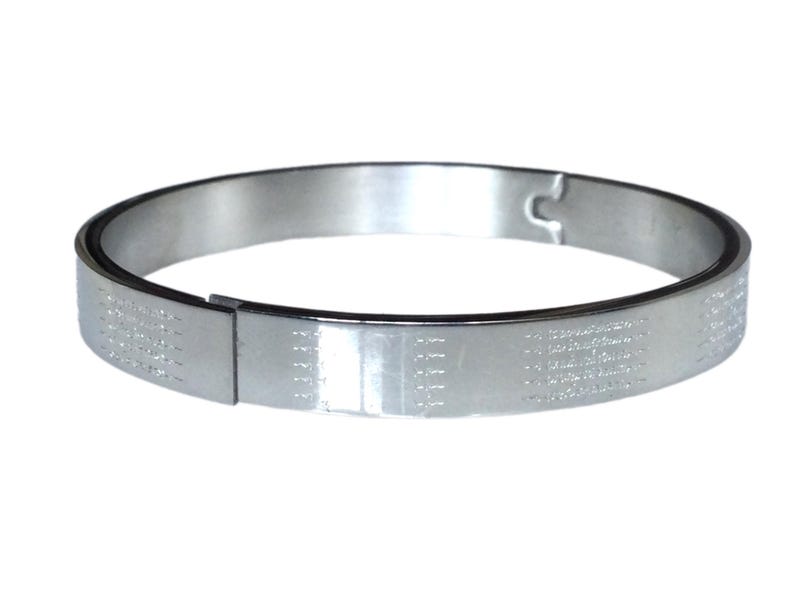 Rare 5 Row Mantra Yant Stainless Wristband Bracelet / Top Powerful Lucky and money drawing Bangle / image
