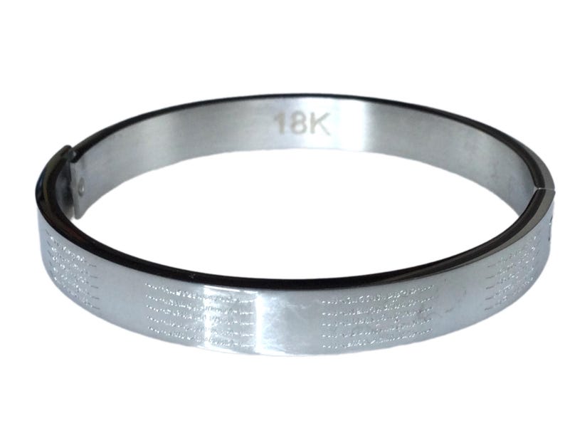 Rare 5 Row Mantra Yant Stainless Wristband Bracelet / Top Powerful Lucky and money drawing Bangle / image