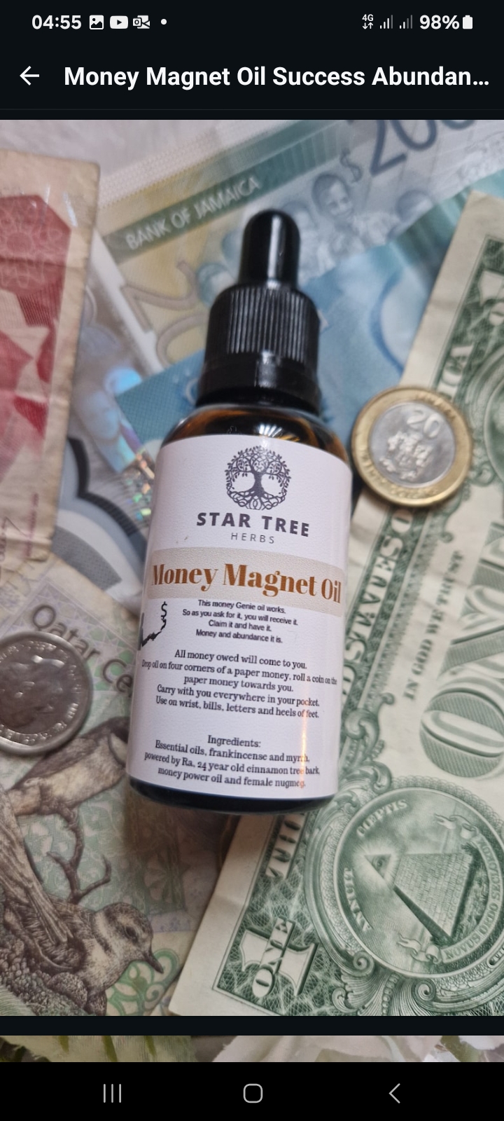 Money Magnet Oil Success Abundance Business image