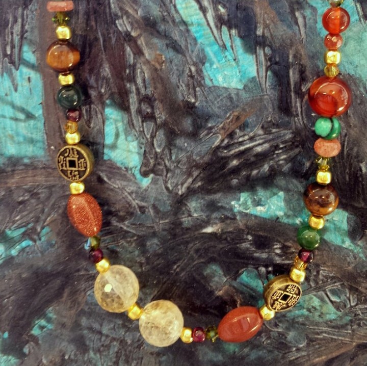 Law of Attraction-Abundance necklace, prosperity jewelry image