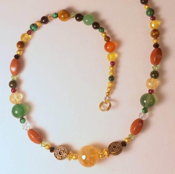 Law of Attraction-Abundance necklace, prosperity jewelry