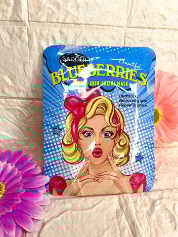 Blueberries facial mask