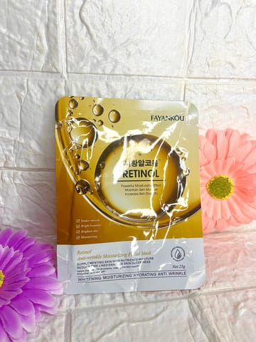 Retinol facial mask