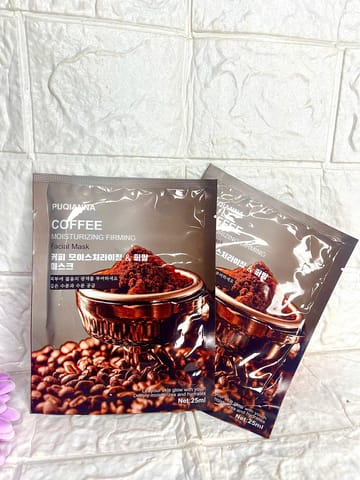 Coffee firming facial mask
