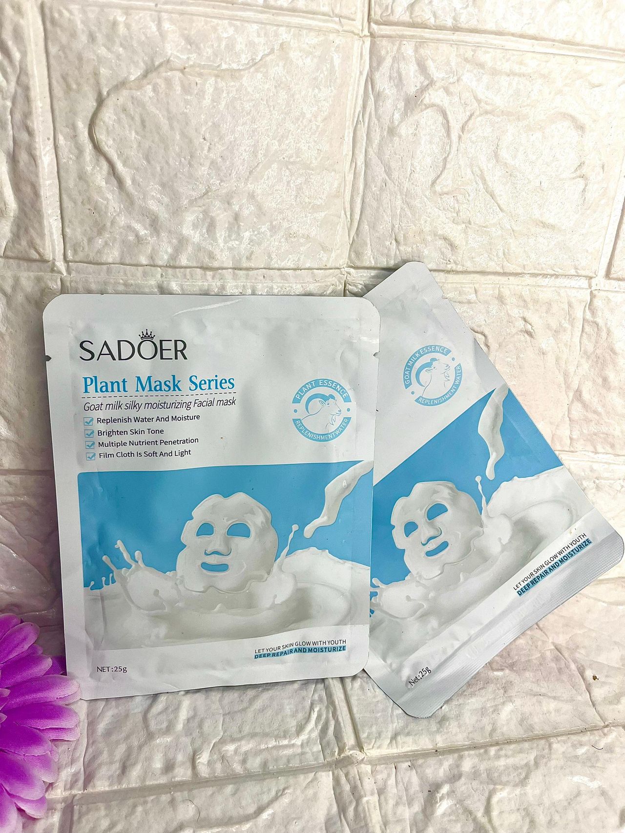 Goat milk facial mask image