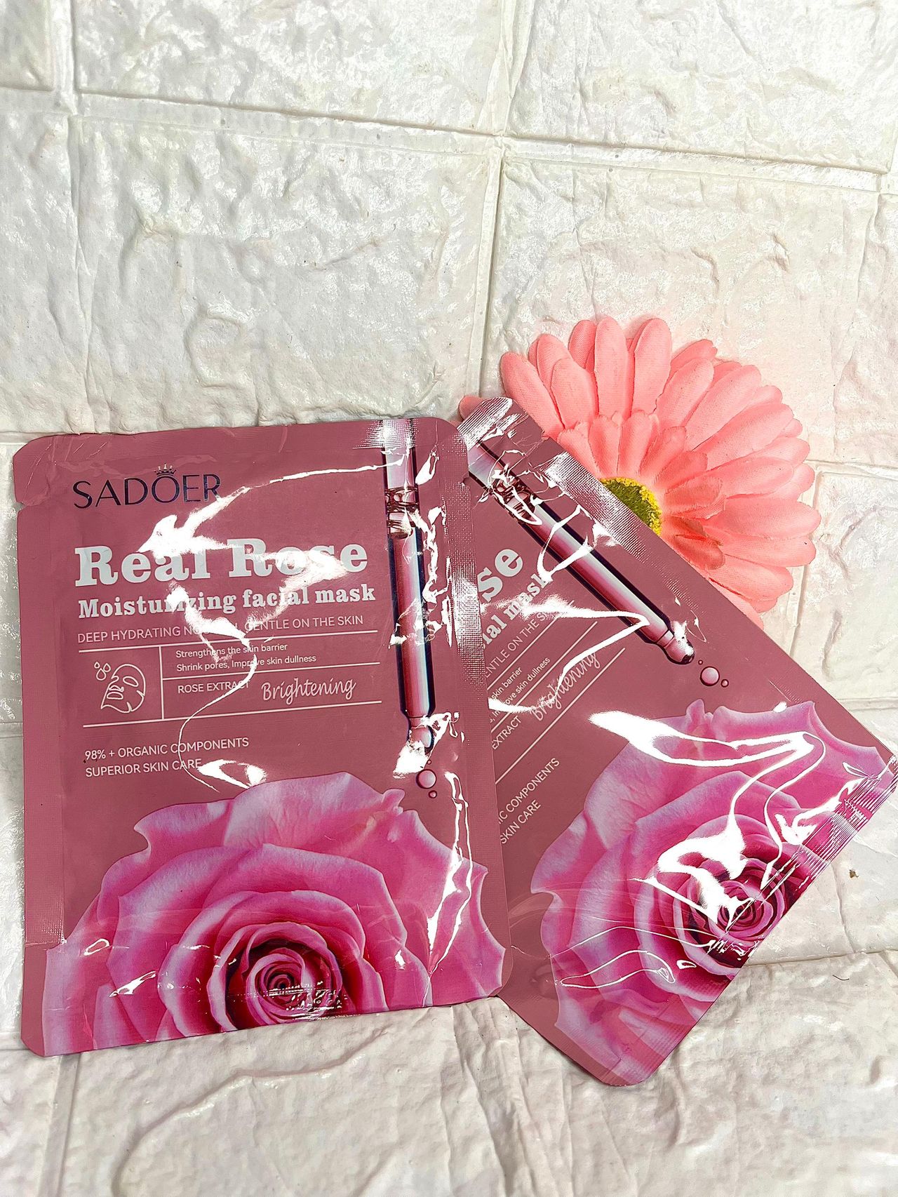 Rose facial mask image