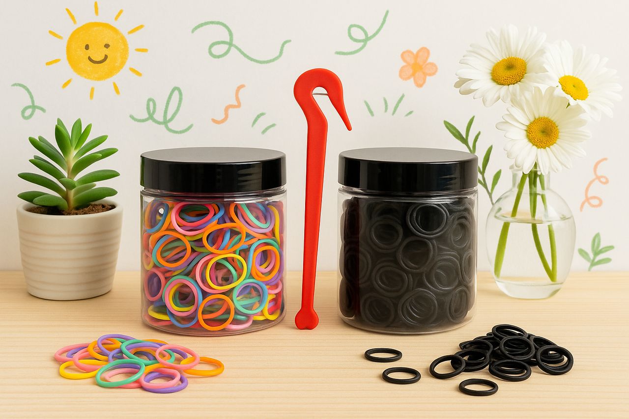 Elastic hair rubber bands image