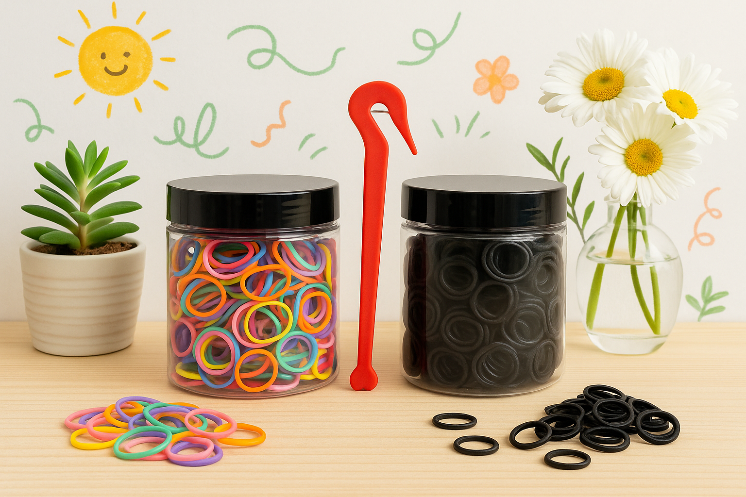 Elastic rubber band set image