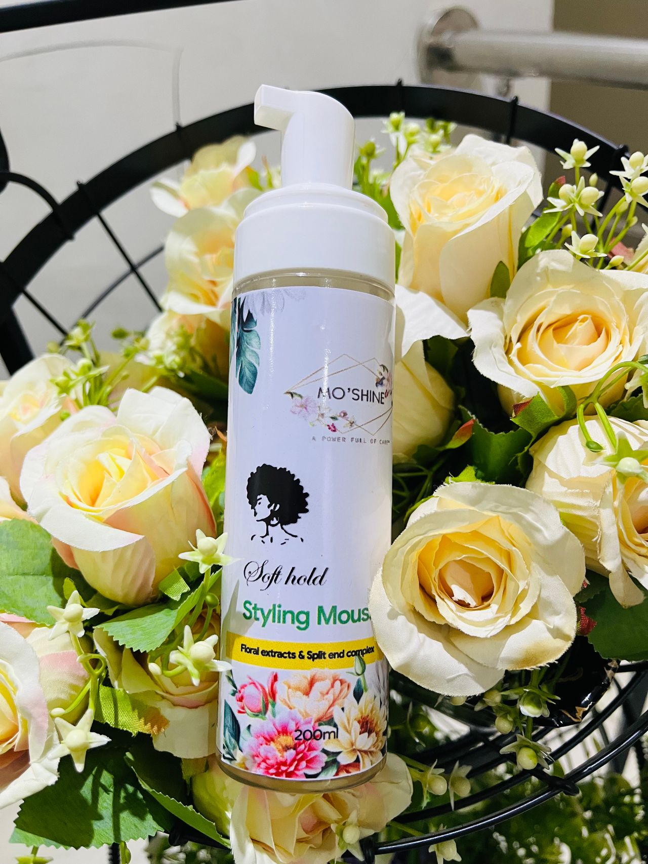 Soft hold styling mousse image