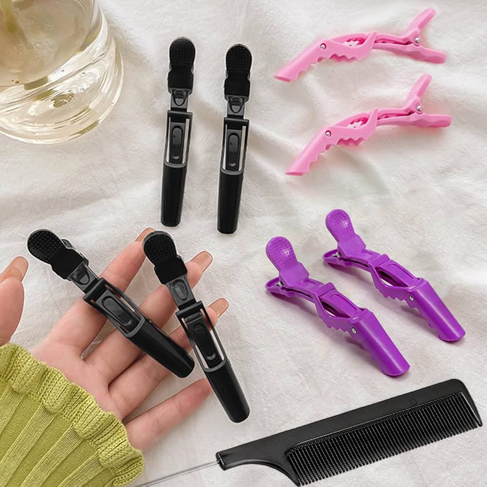 Crocodile hair clips image