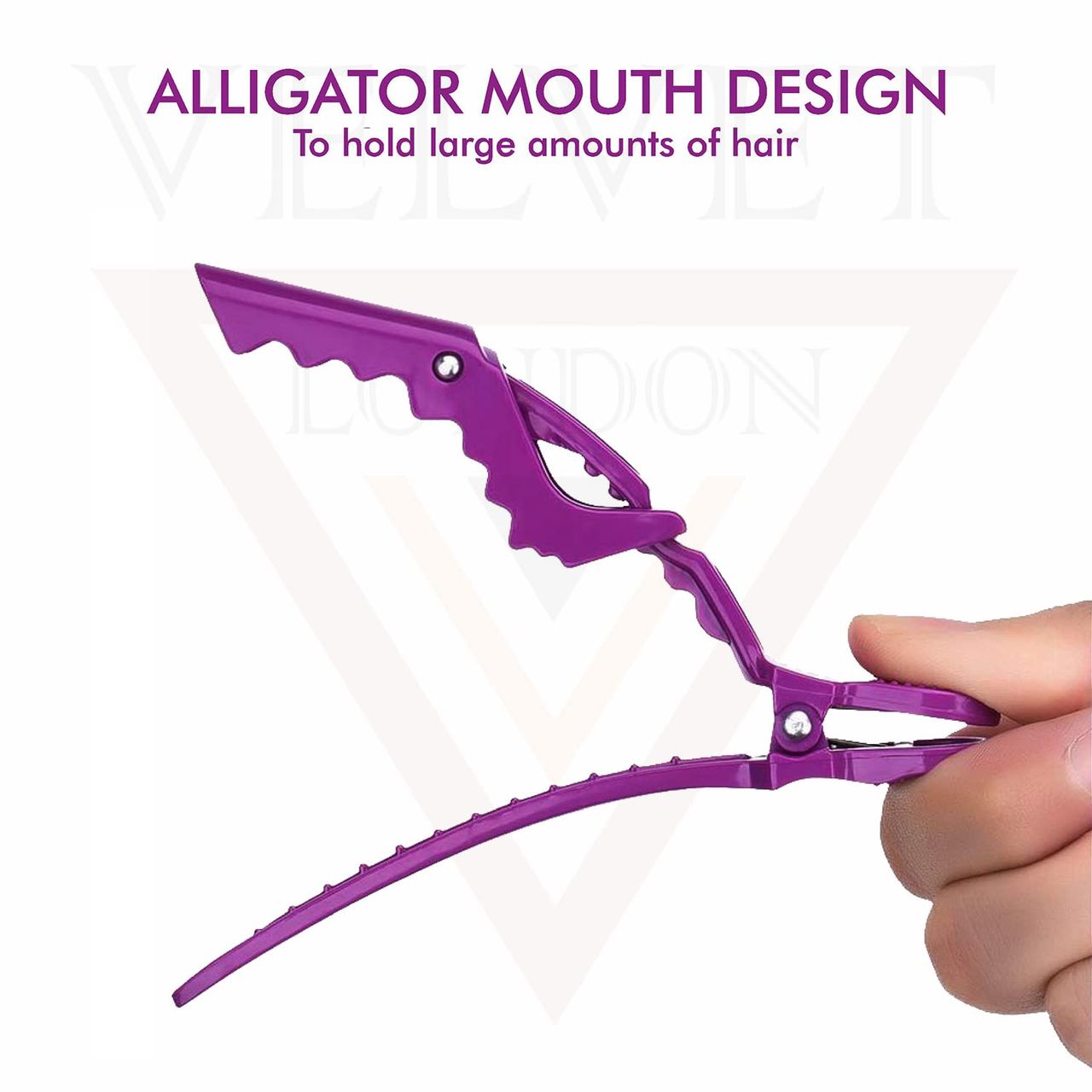 Crocodile hair clips image