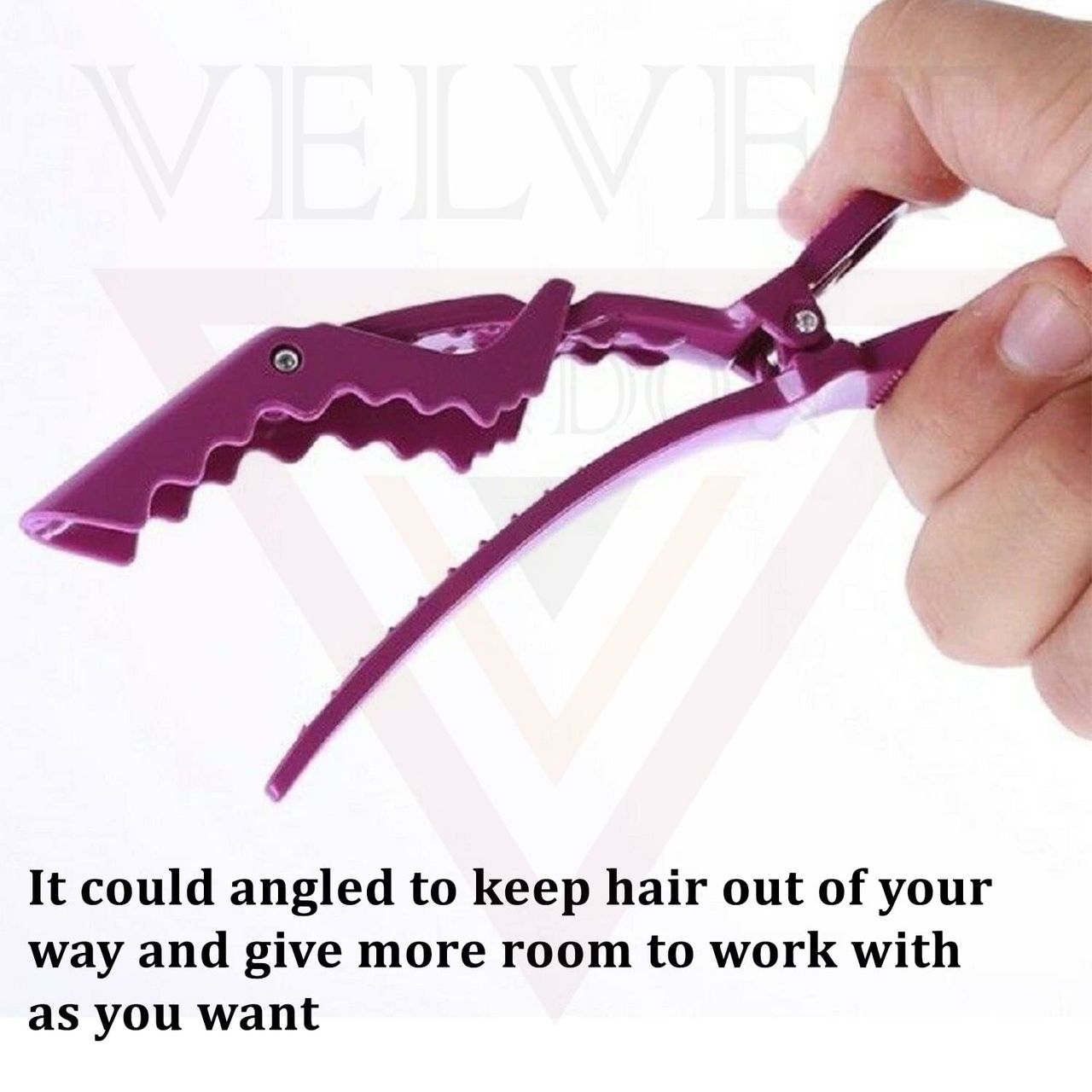 Crocodile hair clips image