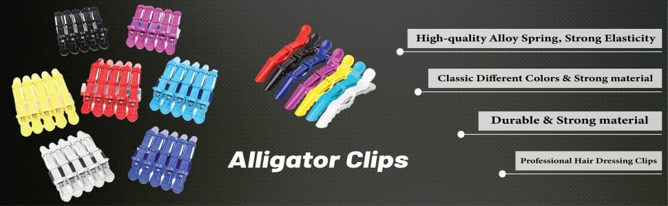 Crocodile hair clips image
