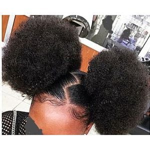 2 pieces Afro hair bun for kids image