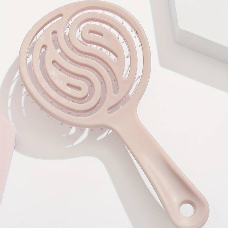 Hollow out detangling and scalp massage brush for all hair types image