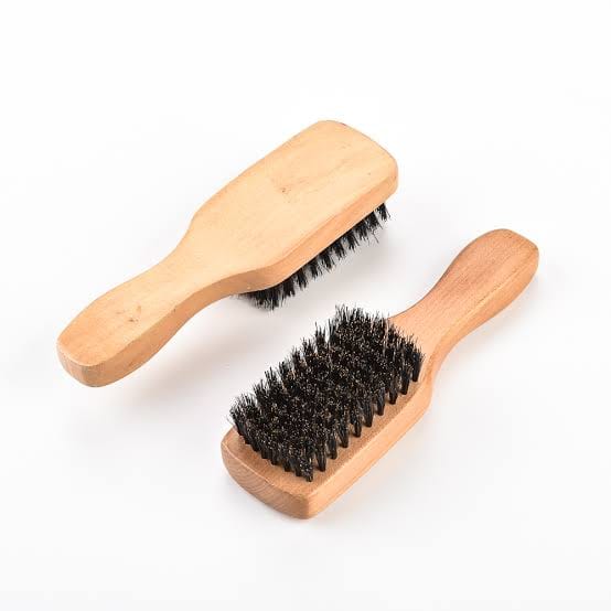 Wooden hair brush image