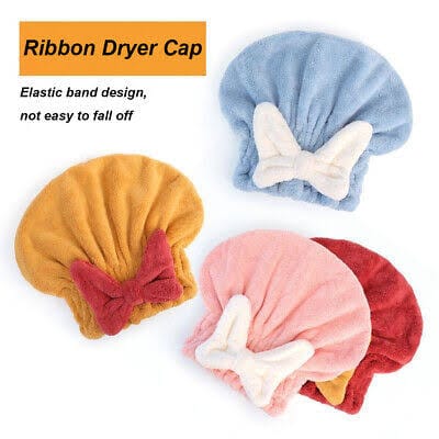 Super absorbent hair towel cap image