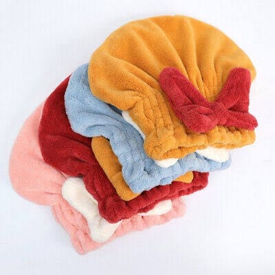 Super absorbent hair towel cap image