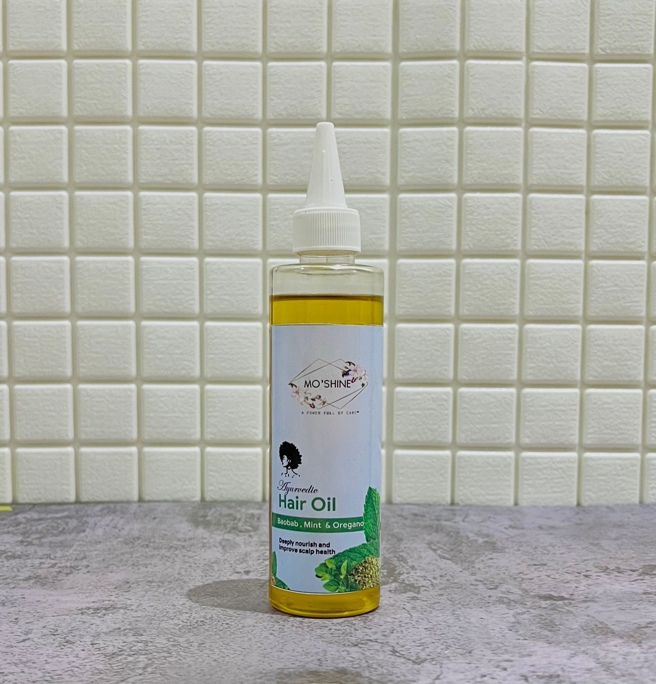 Ayurvedic hair oil- Baobab, Mint and Oregano image