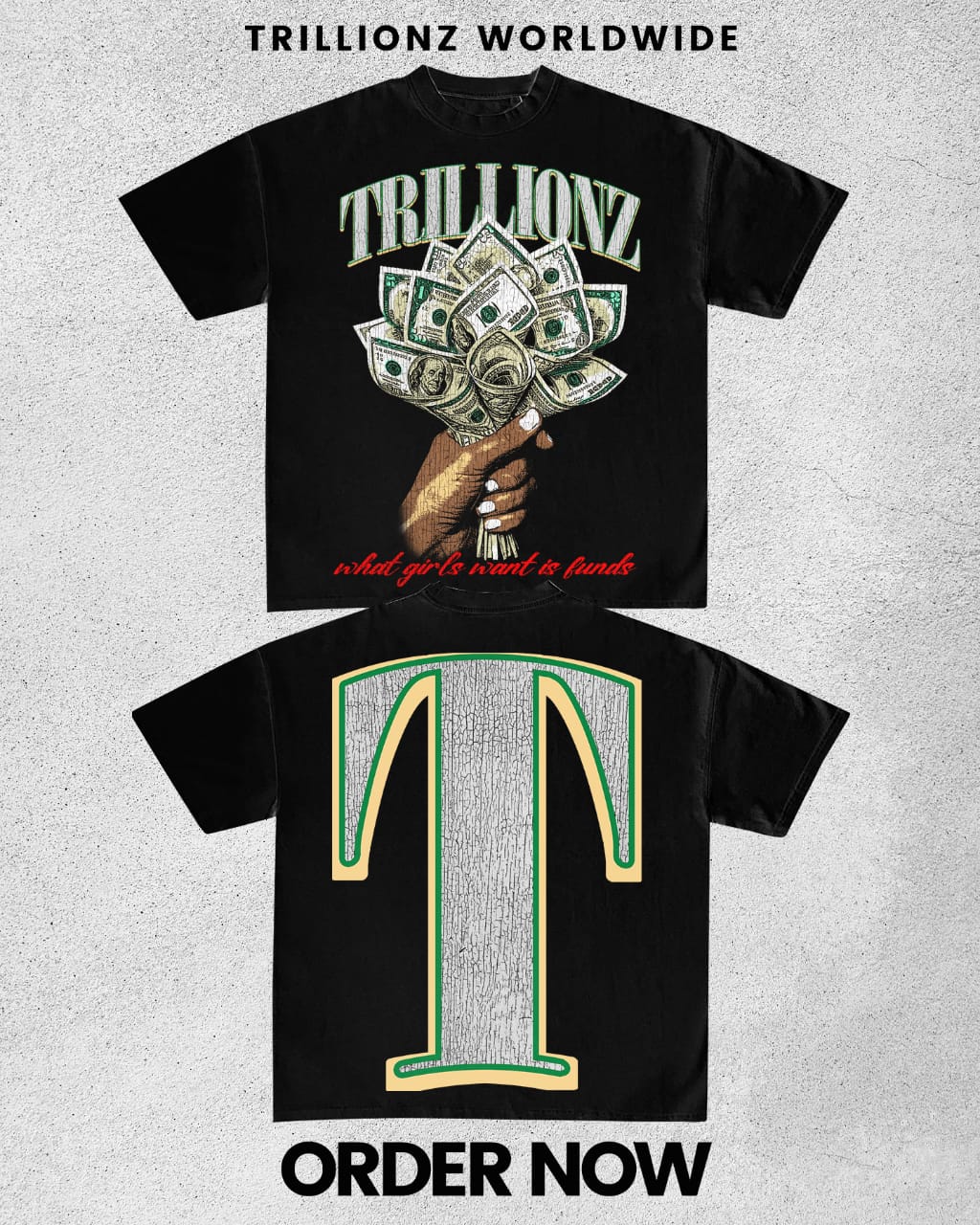 Trillionz money constant Tee image