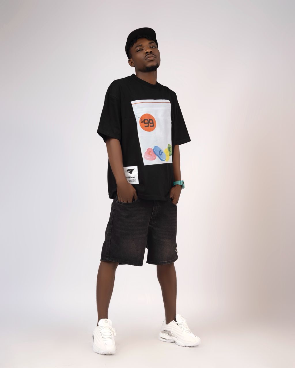 TRILLIONZ CLASSIC BLACK TEE image
