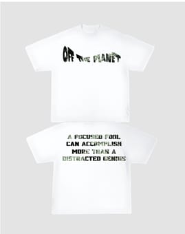 OFF THE PLANET ARMY WAY SHIRT WHITE image