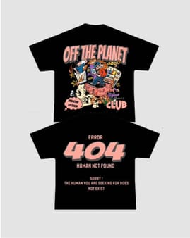 OFF THE PLANET CLUB SHIRT BLACK image