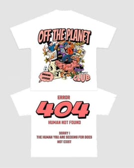 OFF THE PLANET CLUB SHIRT WHITE image