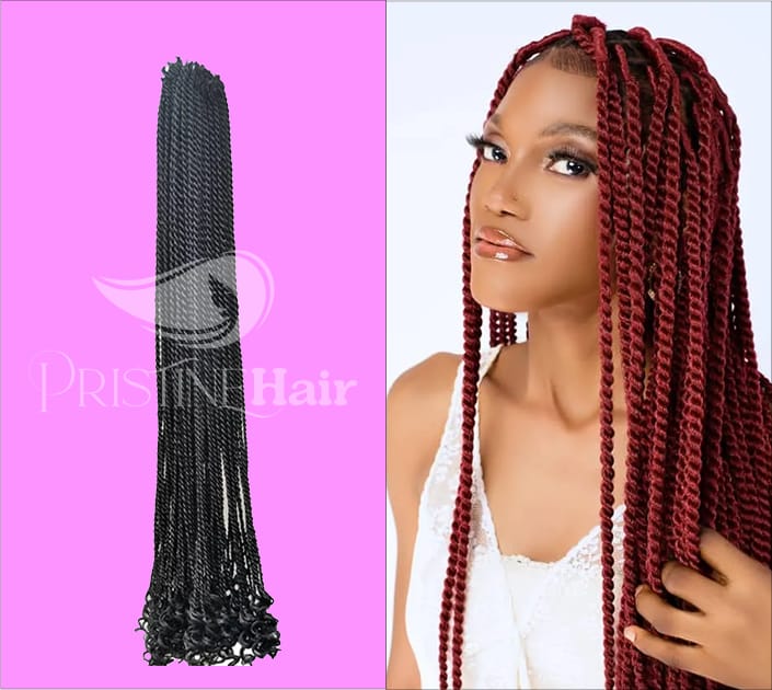 Long Natural Twists curls image