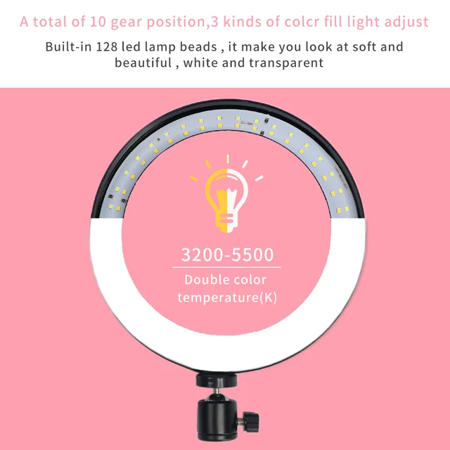 10 inches LED Tripod Ring Light Image