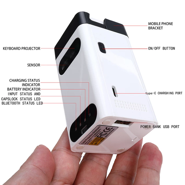 Bluetooth Wireless Hologram keyboard Image