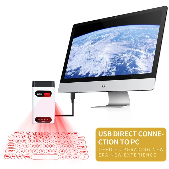 Bluetooth Wireless Hologram keyboard Image