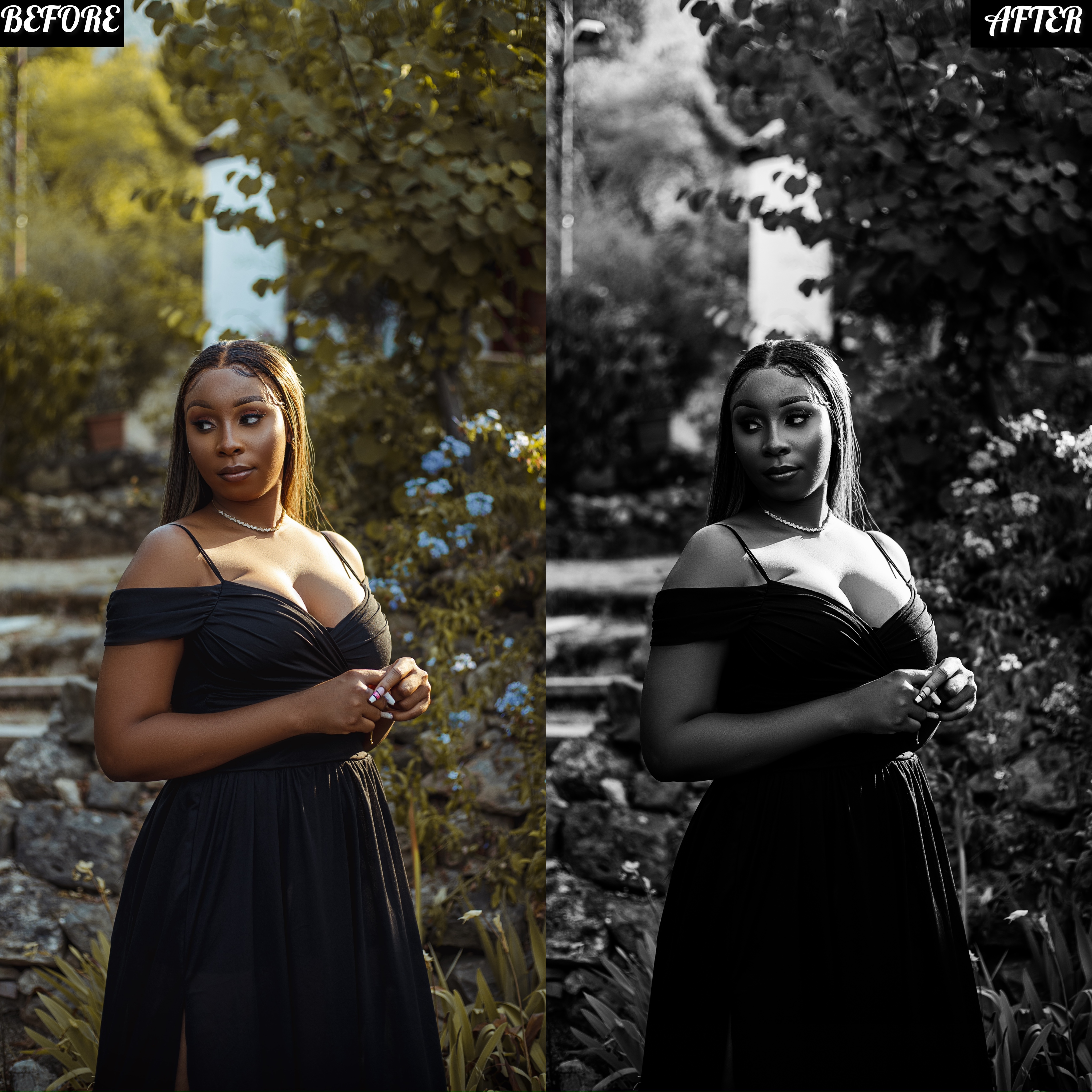LAYLA NASE BLACK AND WHITE PRESET Image