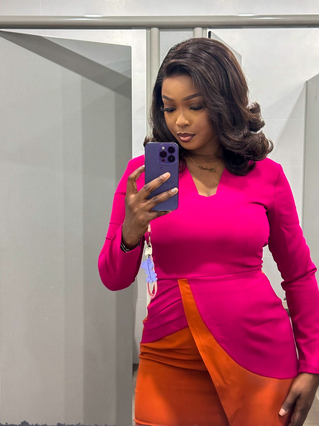 Adele top/bottom mix dress image