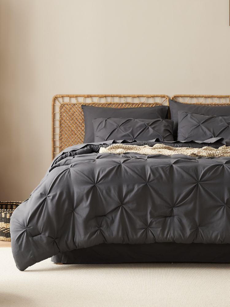 Dark Grey Akeelah Comforter Set — Bed In A Bag | Magical Thinking Collection image
