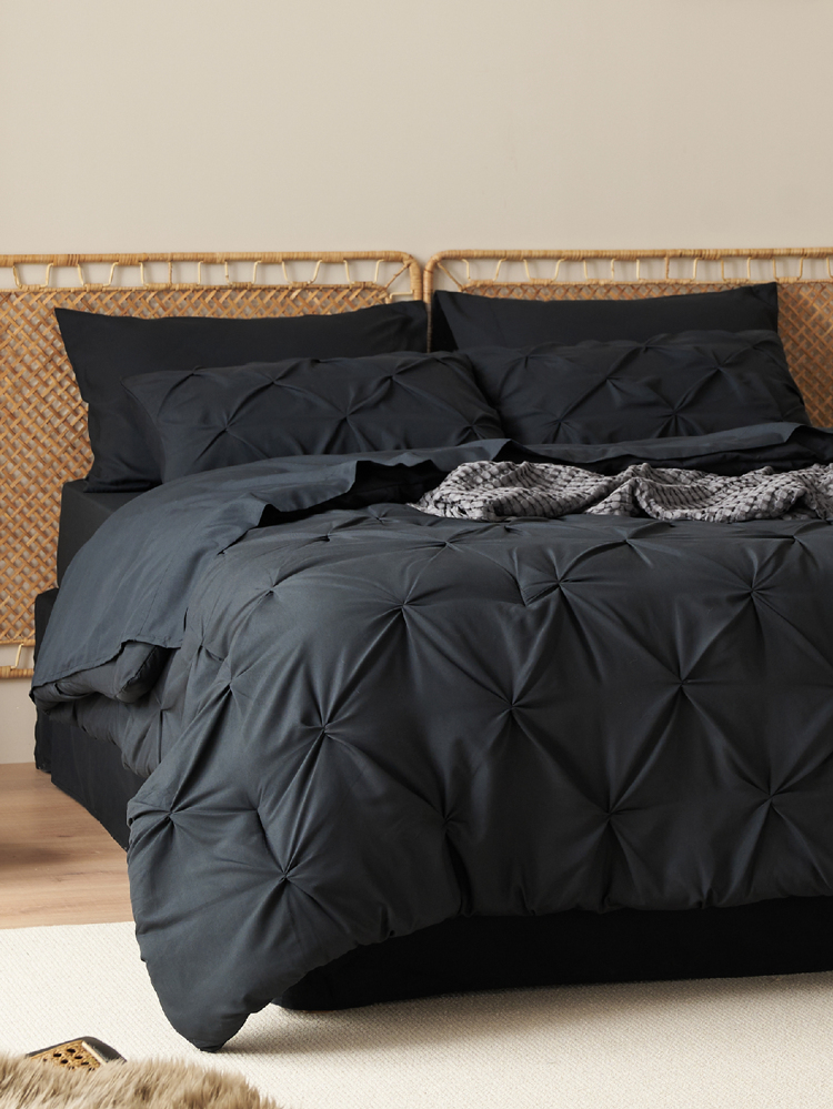 Black Akeelah Comforter Set — Bed in a Bag | Magical Thinking image