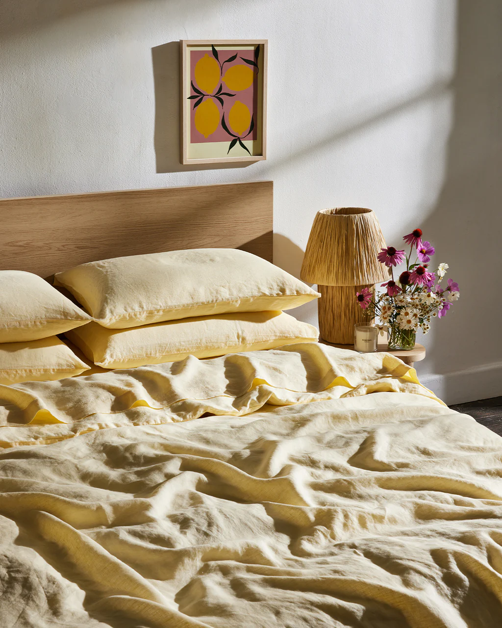 Roxanne x Lemonade — 6 piece Egyptian Cotton Percale Duvet Cover Set image