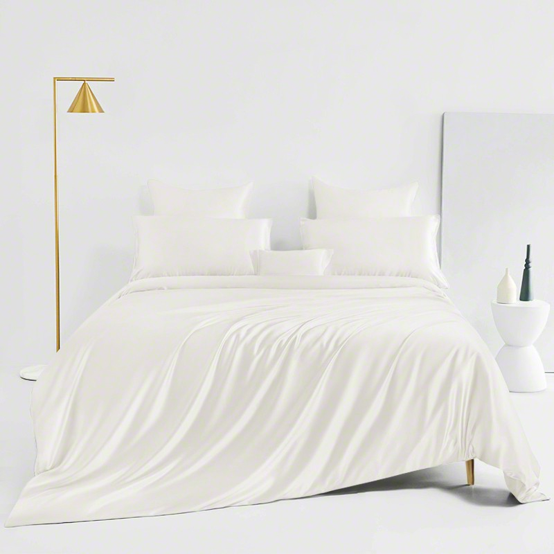 St. Charles Egyptian Silk 6 Piece Bedding Set — Ivory image