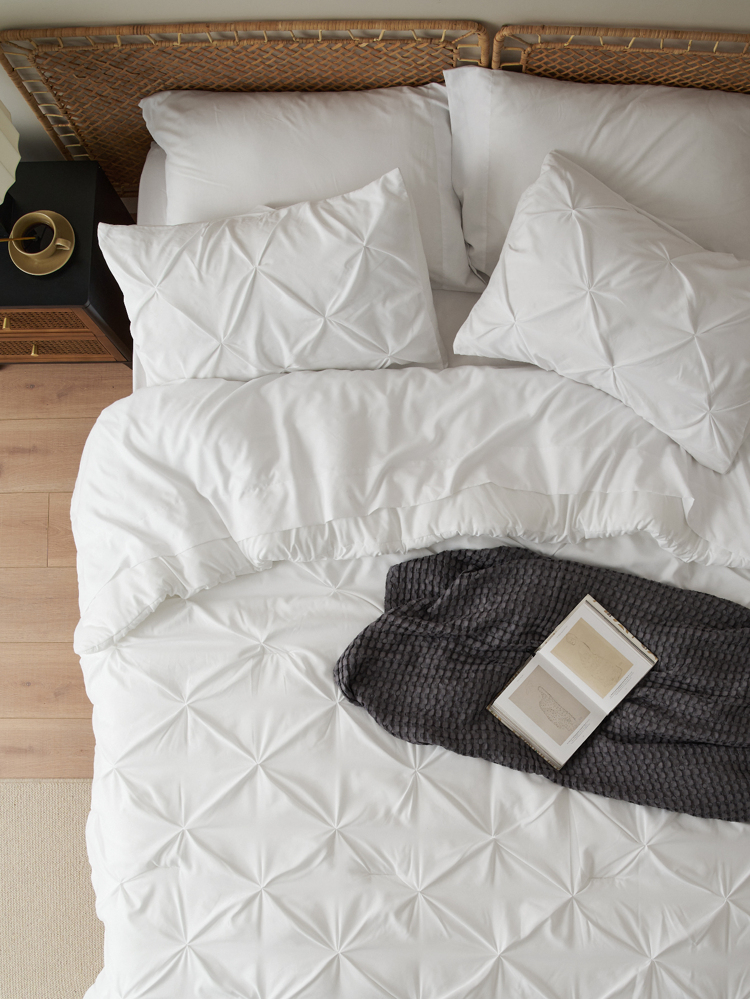 White Akeelah Comforter Set — Bed In A Bag | Magical Thinking Collection image
