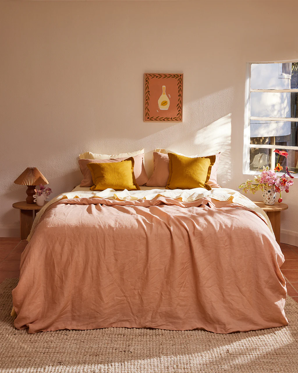 Roxanne X Clay— 6 piece Percale Duvet Cover Set image