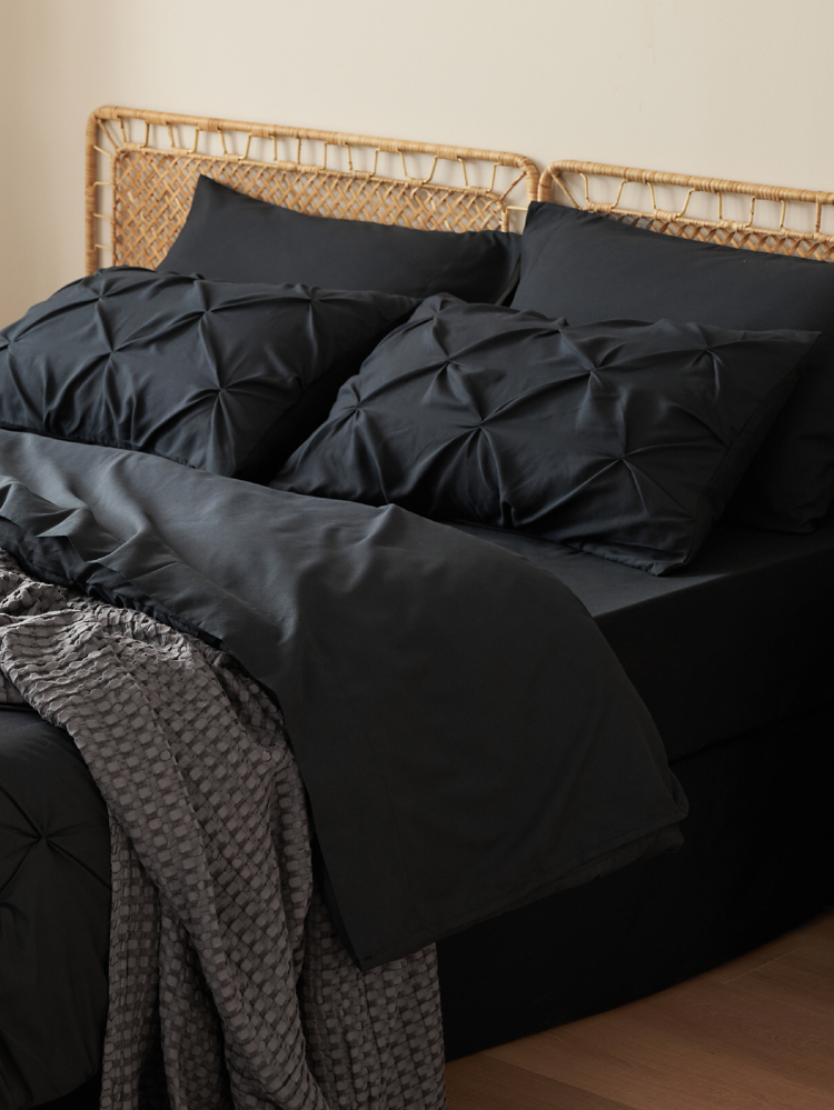 Black Akeelah Comforter Set — Bed in a Bag | Magical Thinking image