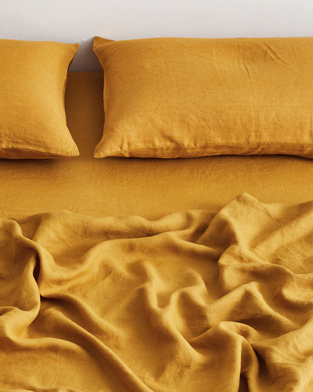 Turmeric Roxanne Cotton Percale Duvet Cover Set image