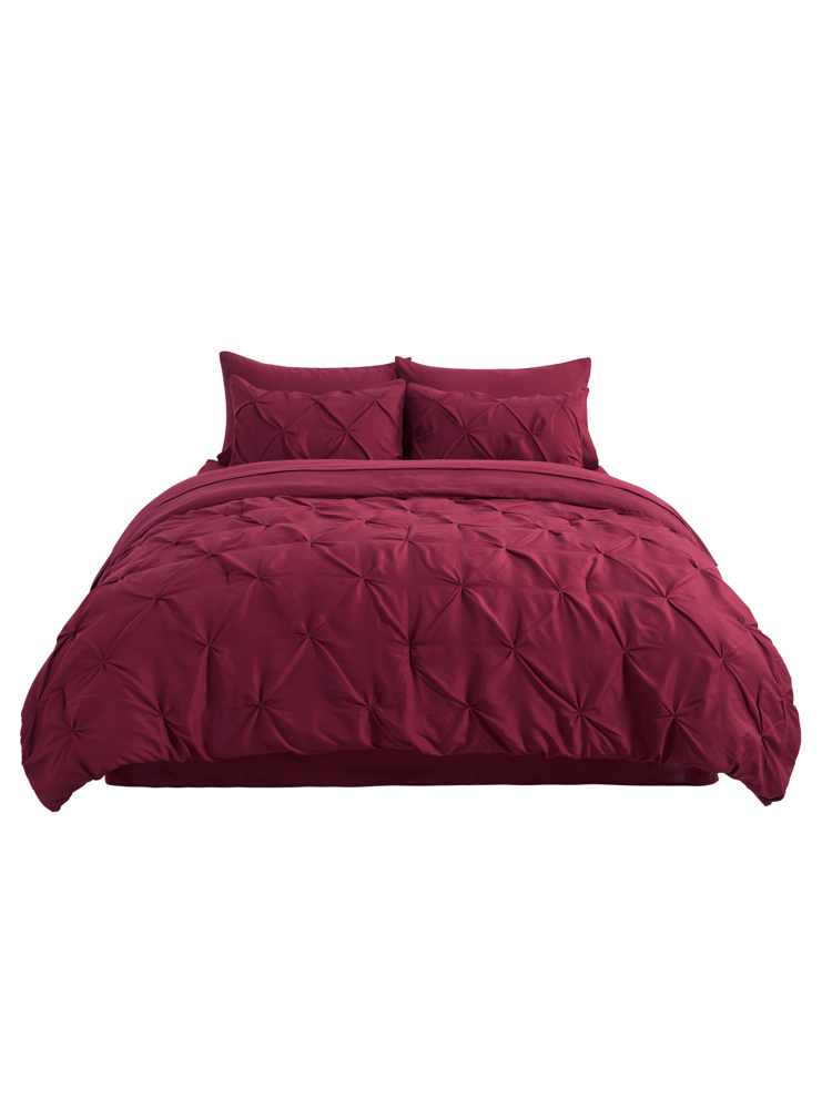 Wine Red Akeelah Comforter Set — Bed in a Bag | Magical Thinking image