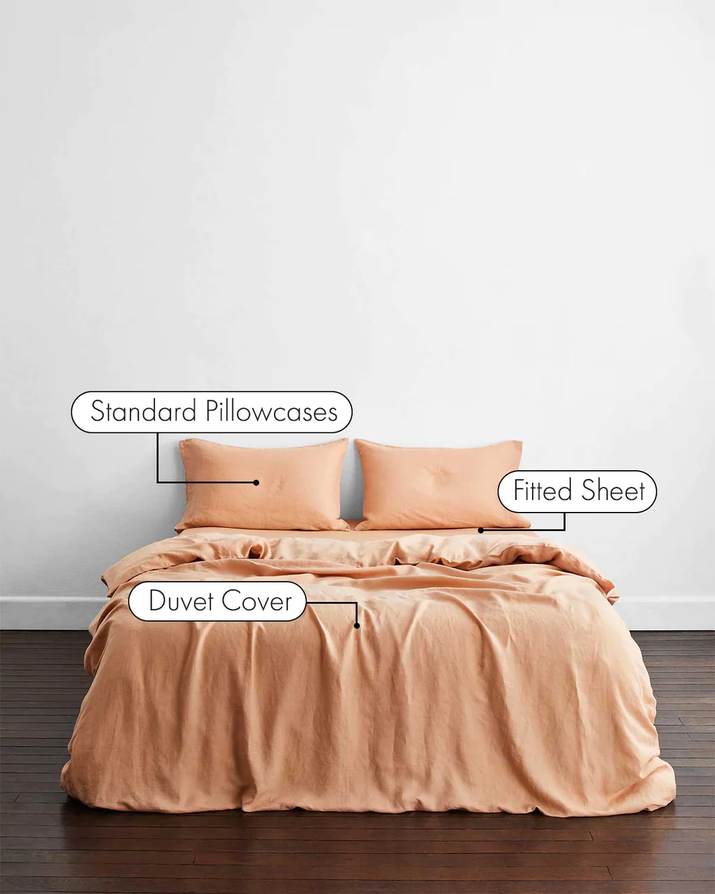 Roxanne X Clay— 6 piece Percale Duvet Cover Set image